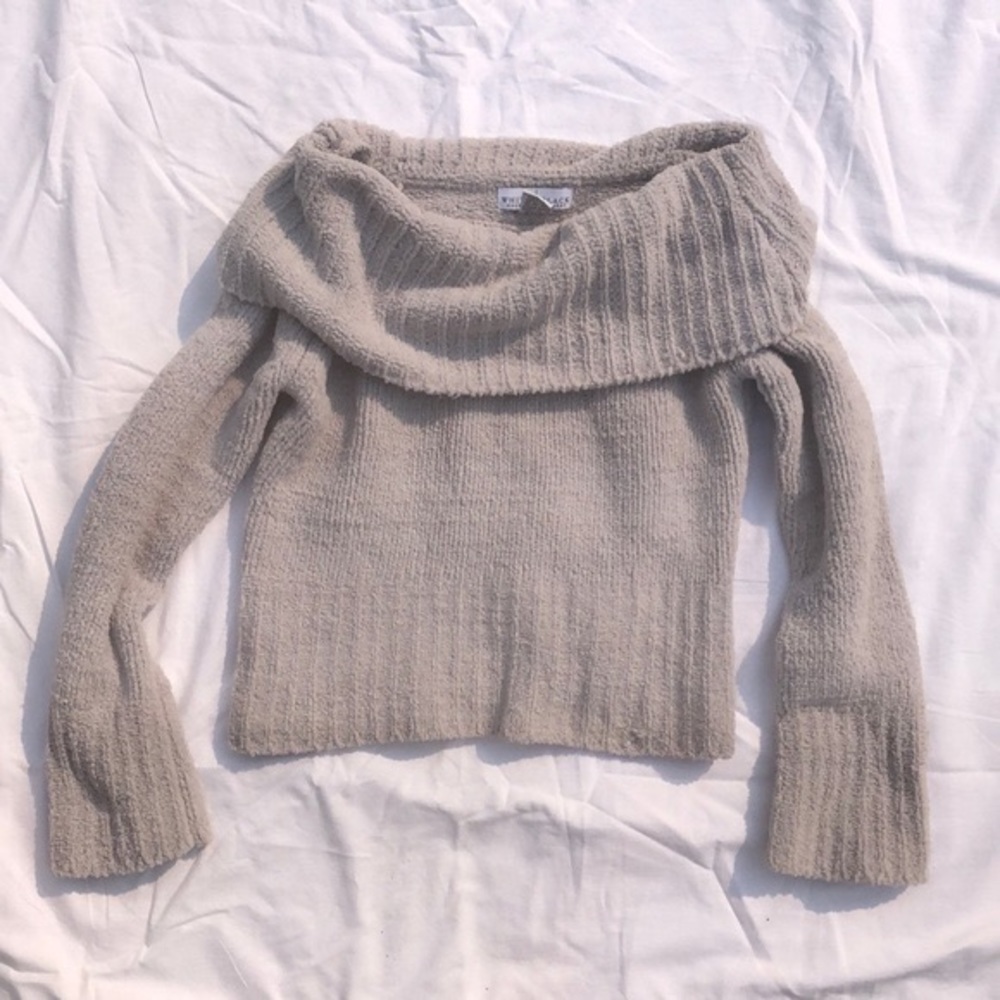 Y2K White House Black Market Cowl Neck Sweater